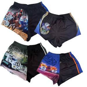 PURE Custom Western Country Two Tone Footy <span class=keywords><strong>Shorts</strong></span> Activewear Rugby League Training Footy Wear Beach Gym <span class=keywords><strong>Shorts</strong></span> con bolsillos con cremallera - Product Image 4