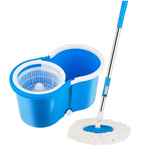 Juego de Trapeador Giratorio Mágico de Doble Cabezal Redondo para Limpieza de Pisos, con Cubeta, Rotación de 360 Grados, Venta al Por Mayor - Product Image 2