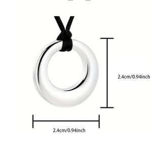 Nouveau Collier Urne Cercle de Vie en Acier Inoxydable, Pendentif Bouteille de Parfum Ouvrable, Bijou Commémoratif pour Cendres d'Animaux ou Humains - Product Image 2
