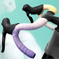 Ruban de guidon antidérapant et absorbant la transpiration pour vélo de route, ruban de guidon Supacaz en PU+EVA dégradé Macaron, ruban de guidon double face en silicone sans couture