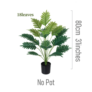 2 Palmeras Artificiales Realistas con Hojas Verdes Exuberantes, Sin Mantenimiento, para Decoración Interior/Exterior - Product Image 6