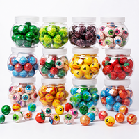 Bonbons fantaisie en forme d'œil de terre, gélifiés 3D personnalisés, fourrés à la gelée, avec centre en confiture de fruits, marque privée OEM