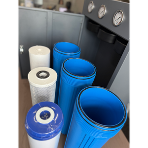 Lớn màu xanh Ba Jumbo lọc nước nhà ở toàn bộ nhà lọc 3 giai đoạn 20 inch hộ gia đình trường hợp màu đen - Product Image 2