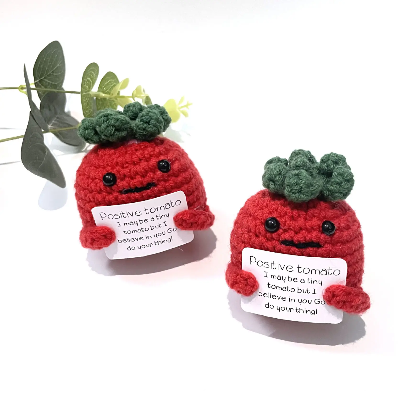 Y-Z Sweet little Positive lovely Lucky Tiny Crochet Potato Decor with Lettersスクールバッグドールペンダントカーダッシュボードの装飾