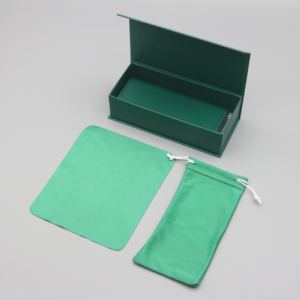 עיצוב מארזי משקפיים בהתאמה אישית, קופסת עור לנשים, קופסה לבנה <span class=keywords><strong>2026</strong></span>, מטלית ניקוי משקפיים ממיקרופייבר, שקית אריזה - Product Image 6