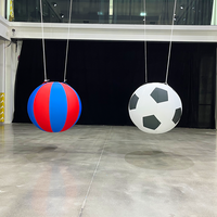 Ballon de football gonflable personnalisé en tissu Oxford pour la publicité sportive, ballon de football géant gonflable pour l'événement de la Coupe du monde de football