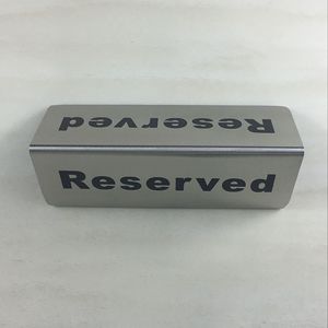 Nhà hàng Bộ đồ ăn bằng thép không gỉ bảng ghế Đăng Kim Loại hiển thị đứng dành riêng bảng Đăng - Product Image 5