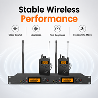 Système de monitoring intra-auriculaire sans fil professionnel DS300 à double canal pour les performances en direct