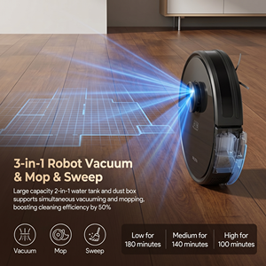 PX8 LDS Laser Robot Vacuum 3-in-1 Sweep <b>Mop</b> Smart Mapping Obstacle Avoidance Auto Recharge <b>Floor</b> Cleaner - Product Image 4