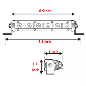 12V 24V voiture travail lumière LED barre lumineuse 7 pouces 18W jaune citron accessoires d'éclairage de voiture pour hors route <span class=keywords><strong>4x4</strong></span> <span class=keywords><strong>SUV</strong></span> ATV tracteur bateau camion - Product Image 2