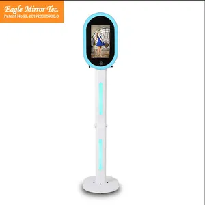 Photomaton pas cher, ovale, pour fête, selfie, cadre de mariage, miroir magique, kiosque, miroir, stand photo, machine photomaton - Product Image 1