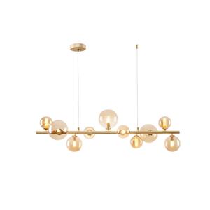 Lampada a Sospensione FENIX 10-LIGHT, Oro Opaco - 10XG9 - Product Image 1
