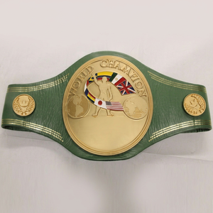 Cinturón de Campeonato de Boxeo Personalizado con Correa de Cuero, Accesorio Duradero para Eventos de Lucha - Product Image 1