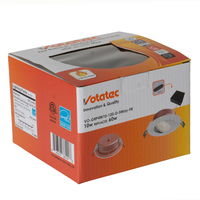 Dossiers en carton ondulé E-flute avec lamination mate, recyclables et écologiques, avec logo personnalisé, pour ampoules LED et petits appareils électroniques grand public