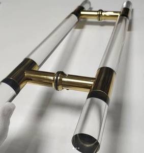 HLD-010 Kristal Pintu Menangani Plastik <span class=keywords><strong>Handle</strong></span> Pintu Utama Gagang Pintu - Product Image 6