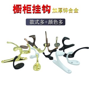 Ganchos de aleación de zinc Jin Aoding para armario, individuales o dobles, para montaje en pared superior o inferior, resistentes y decorativos, para ropa y baño. - Product Image 3