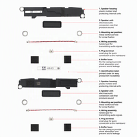 Module de haut-parleur stéréo pour EliteBook 830 835 G9 G10 PSG913, câble torsadé à 2 broches pour connecteur audio