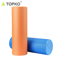 Rouleau en mousse EVA de haute densité TOPKO avec logo personnalisé 30cm/45cm/60cm/90cm pour yoga et pilates, relaxation musculaire et massage