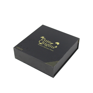 Luxury <b>Black</b> Custom Logo Magnetic Cardboard <b>Gift</b> <b>Box</b> Honey <b>Box</b> Packing Rigid Paper Cardboard Insert - Product Image 1