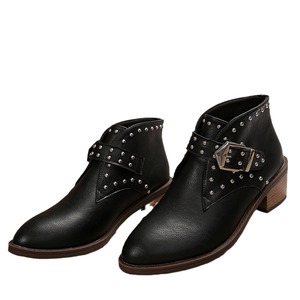 2024 autunno inverno Cross-border Plus Size stivali singoli da donna europa noi nuovi <span class=keywords><strong>stivaletti</strong></span> con tacco alto e tacco a rivetto - Product Image 5