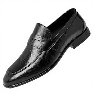 Mocasines Formales para Hombre, Tallas 38-44, Cuero Vacuno, Suela de Goma EVA, Punta Puntiaguda, Ligeros, para Oficina y Trabajo, Sin Cordones - Product Image 3