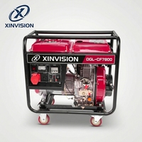 Générateur diesel monocylindre refroidi par air de 6,5 kW, 4 temps, moteur 190F 477cc, démarrage électrique, silencieux, EURO 5 pour la maison
