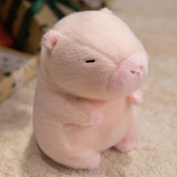 Vente chaude Doux Mignon Kawaii Peluches Peluches Animal LED Capybara En Peluche En Peluche Poupée Capibara Capybara Porte-clés