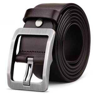 Ceinture décontractée rétro en alliage véritable pour hommes, avec boucle ardillon, vente en gros pour fabricants transfrontaliers - Product Image 3
