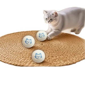Jouet pour chat en laine, boule de laine de 5 cm, durable, silencieux, pour faire chasser les chats - Product Image 2