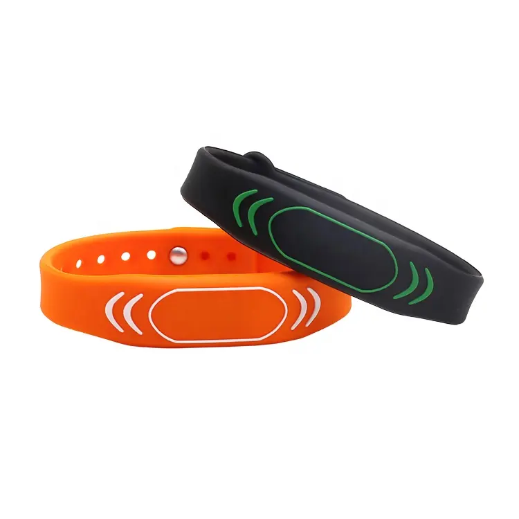 Bracelets NFC réglables Bracelets en silicone RFID Bracelet RFID 125 khz Bracelet en silicone RFID