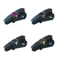 Porte-cartes de visite et porte-lunettes universel pour voiture en ABS, accessoires intérieurs
