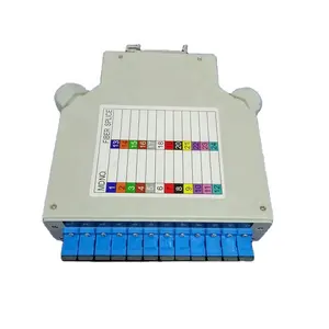 6xSC Duplex DIN Rail Fiber Enclosure for 12 Core Fiber Optical Patch Panel Housing