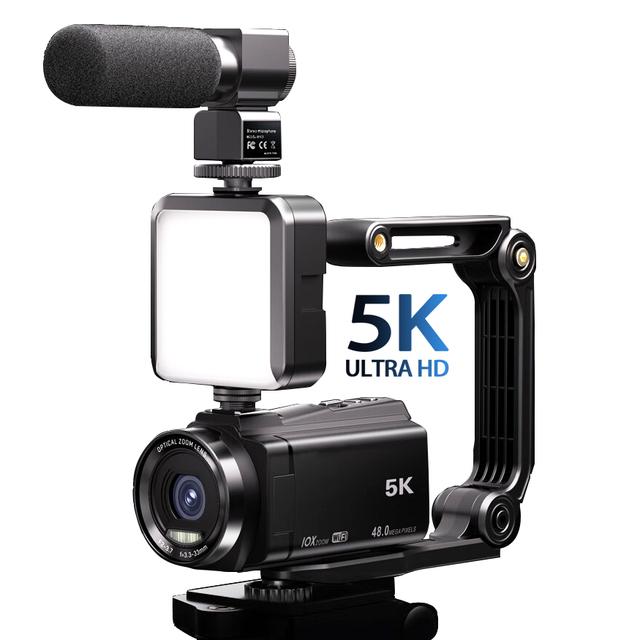 Sinida OEM Professional Outdoor 5K HD 48MP 10X Optical Zoom Digital Camera with SD Card Support for Photography and Video