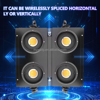 Projecteur LED COB Blanc Chaud pour Scène, Étanche IP65, DMX512, pour Fêtes et DJ, 2 Yeux, Type Par