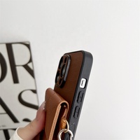 Étui de luxe pour téléphone avec porte-cartes et cordon réglable en bandoulière pour iPhone 17 16 Pro Max, coque anti-chute