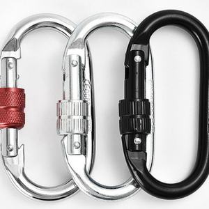 Verrou principal de type D chromé, rapide, pour l'escalade et l'alpinisme en extérieur, en aluminium aéronautique, protection contre les chutes - Product Image 6