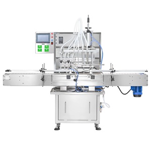 เครื่องบรรจุของเหลวแบบแม่เหล็ก 4 หัว สำหรับน้ำผลไม้ นม น้ำหอม สารเคมี น้ำมัน 1-1000 มล. ป้องกันการรั่วซึมและทนต่อการกัดกร่อน - Product Image 1