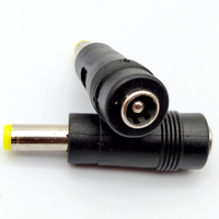 DC 5.5X2.5mm femelle à 5.5*2.1mm mâle prise cc adaptateur de chargeur d'alimentation connecteur droit 5525 à 5521