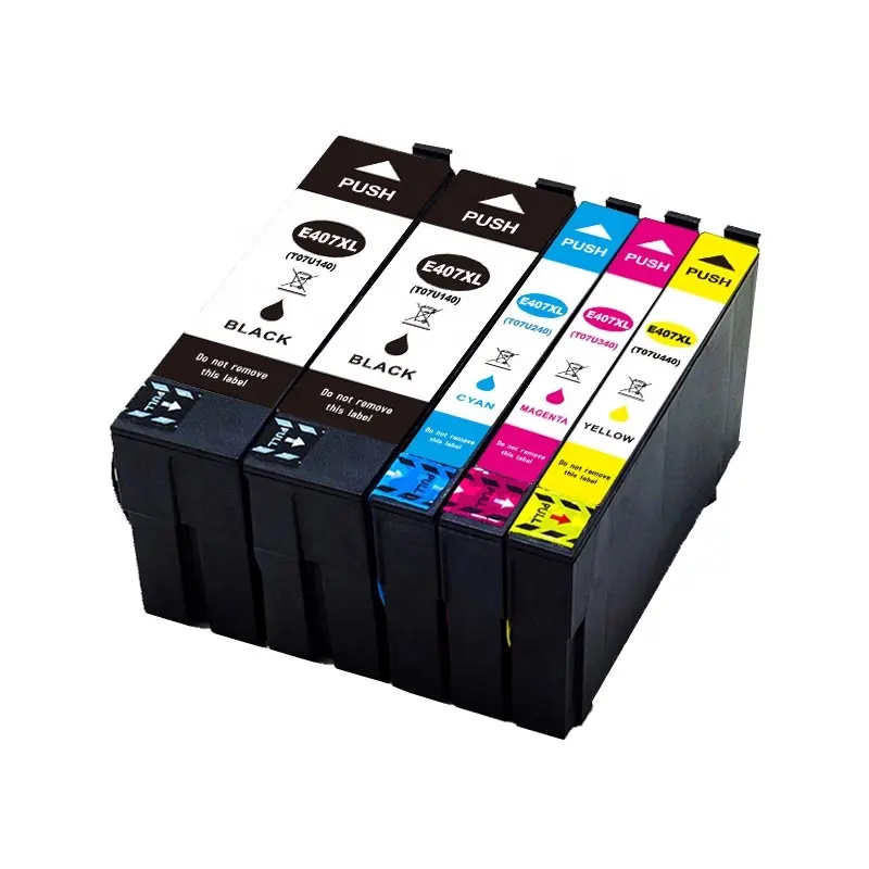 EPSON वर्कफोर्स PRO WF-4745DTWF के लिए B-T E407XLBK C M Y संगत इंक कार्ट्रिज