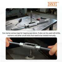 Poignée de clé à tarauder réglable, porte-tarauds, outils de taraudage et d'alésage pour le travail des métaux, clé à tarauder en alliage de zinc M3-M12 M2-M6 1/2 3/4