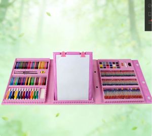 Customized Wholesale Plastic Back to School School Kit Supplies and <b>Office</b> Items Painting <b>Set</b> with Color Box for Students - Product Image 1