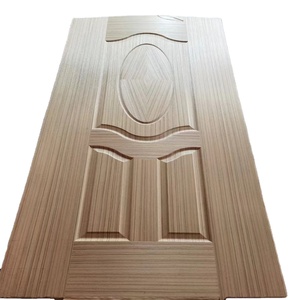 Sapele sồi óc chó Gỗ Tếch gỗ tự nhiên Veneer đúc cửa da <span class=keywords><strong>MDF</strong></span> HDF đúc bảng điều khiển cửa da - Product Image 1
