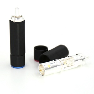 Conector <span class=keywords><strong>RCA</strong></span> Macho de Latón para Automoción, Marca RASANTEK, OEM/ODM, para <span class=keywords><strong>Cables</strong></span> de Audio HiFi, Color Negro - Product Image 1