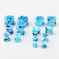 YICAI 32 pièces/ensemble Spot acrylique oreille jauge escargots et Plug Kits d'étirement chair Tunnel Expansion 3-12mm corps Piercing bijoux