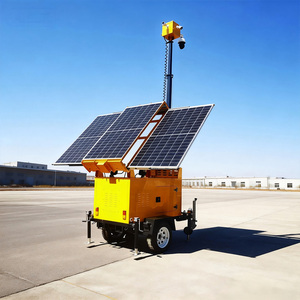 Système de <span class=keywords><strong>surveillance</strong></span> portable à énergie solaire, remorque de sécurité solaire, remorque mobile multifonctionnelle de vidéosurveillance solaire pour événements en plein air - Product Image 1
