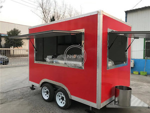 OEM, remorque alimentaire carrée de 3 mètres de long, camion de nourriture de rue mobile, chariot à café personnalisé, kiosque alimentaire à vendre - Product Image 2