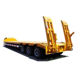 Nặng giường thấp cậu bé boong phẳng <span class=keywords><strong>container</strong></span> cổ ngỗng máy xúc vận chuyển bán <span class=keywords><strong>Trailer</strong></span> xe tải 100ton <span class=keywords><strong>lowbed</strong></span> xe tải rơ moóc - Product Image 4