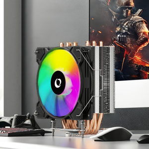 Enfriador de CPU ZeroMaster ARGB LED con 6 Tubos de Calor, para Juegos, Conector de 4 Pines, Rodamiento Fluido, Silencioso 28dBA, Garantía de 12 Meses - Product Image 3