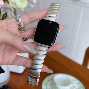 Unique 2025 elegante <span class=keywords><strong>mujer</strong></span> correa de <span class=keywords><strong>reloj</strong></span> de Metal inoxidable para <span class=keywords><strong>Apple</strong></span> <span class=keywords><strong>Watch</strong></span> Series 10 9 8 7 6 <span class=keywords><strong>5</strong></span> 4 42mm 46mm 45mm pulsera de <span class=keywords><strong>mujer</strong></span> - Product Image 4