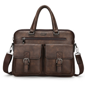 Mayorista Unisex PU Cuero Hombres Bolso <span class=keywords><strong>de</strong></span> negocios Laptop Bag <span class=keywords><strong>Maleta</strong></span> para hombres <span class=keywords><strong>de</strong></span> negocios Bolso suave Bolsa <span class=keywords><strong>de</strong></span> mensajero - Product Image 2